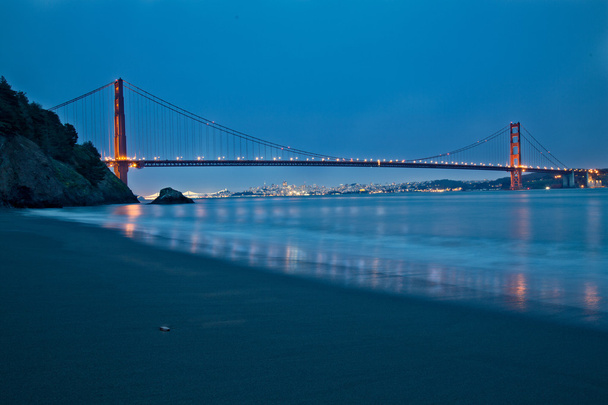 Golden Gate μπλε ώρα - Φωτογραφία, εικόνα