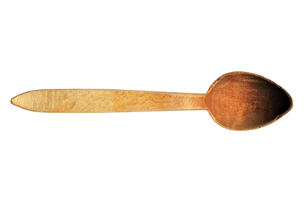 fából készült kanál - Fotó, kép