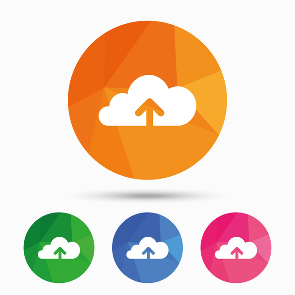 Upload to cloud icon.   - Vector, Image