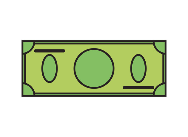 prázdná ikona dollar bill - Vektor, obrázek