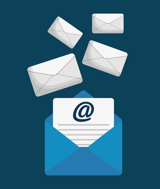 envelope email marketing send design. - Vector, afbeelding
