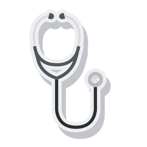 stethoscope medical isolated icon vector illustration design - Vector, Image