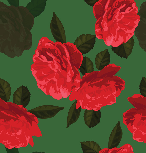 rose seamless pattern - Vector, afbeelding