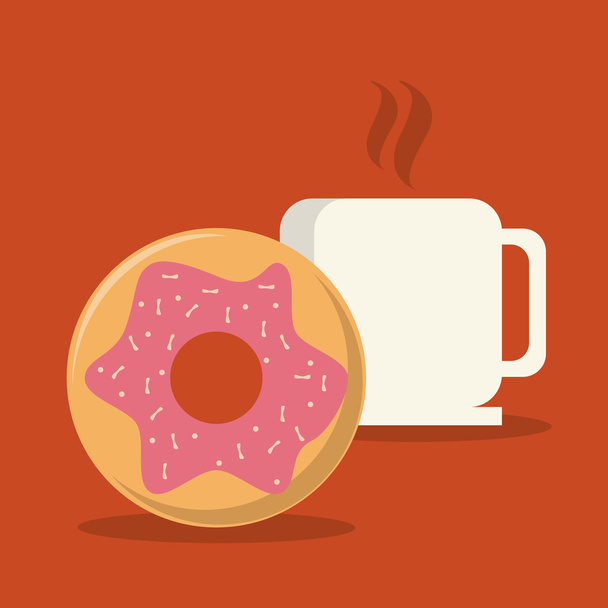 donut food bakery design - Vecteur, image