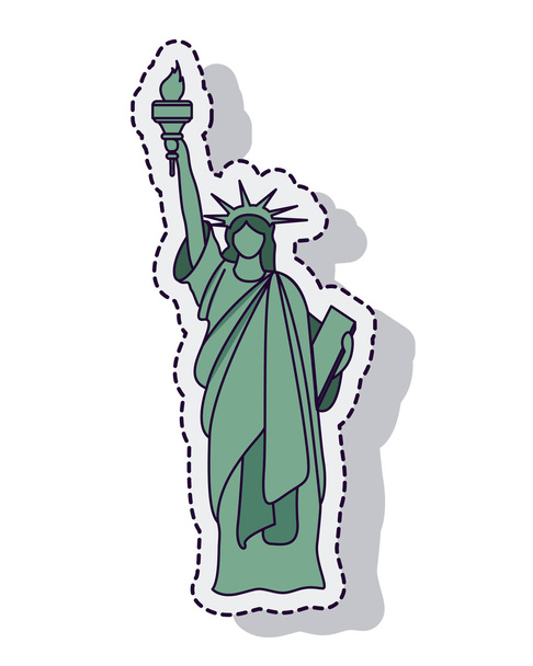 Statua liberty isolato icona vettore illustrazione disegno
 - Vettoriali, immagini