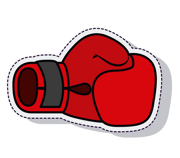 boxing gloves isolated icon vector illustration design - Vector, Image