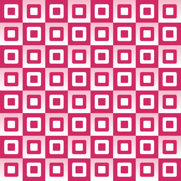 Padrão geométrico com efeito gradiente de quadrados rosa e branco
 - Vetor, Imagem