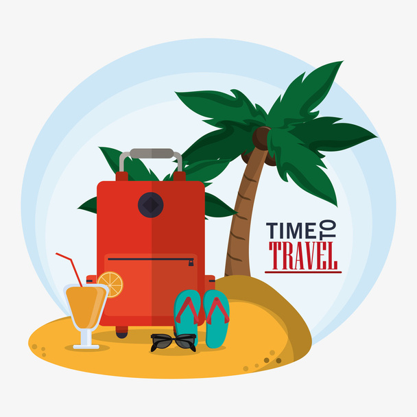 Temps de voyage vacances design
 - Vecteur, image