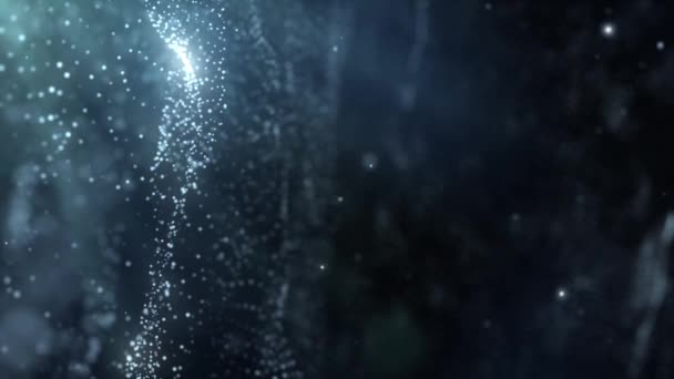 Deeltjes stof abstracte lichte beweging titels filmische achtergrond - Video