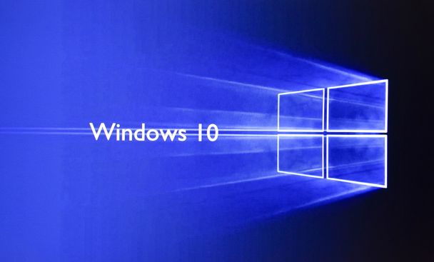 The logo screen in Windows 10 operating system. - Photo, Image