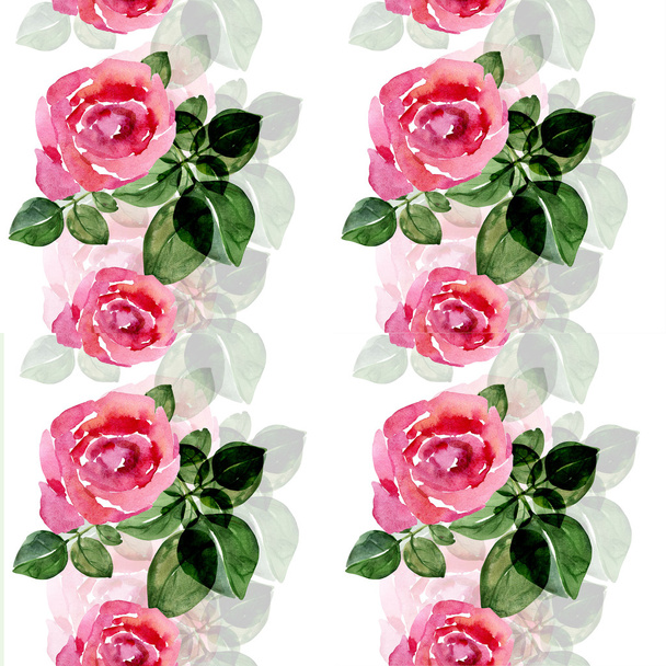 Seamless  pattern  roses  on a colored background - Foto, afbeelding