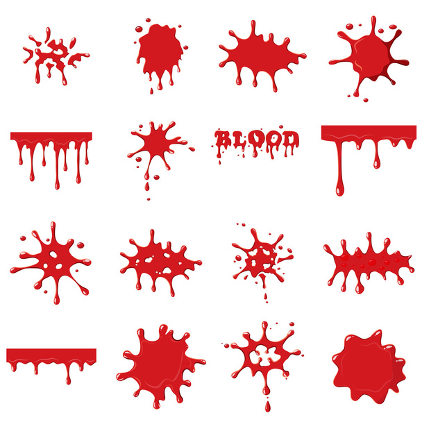 Blood set collection - Вектор,изображение
