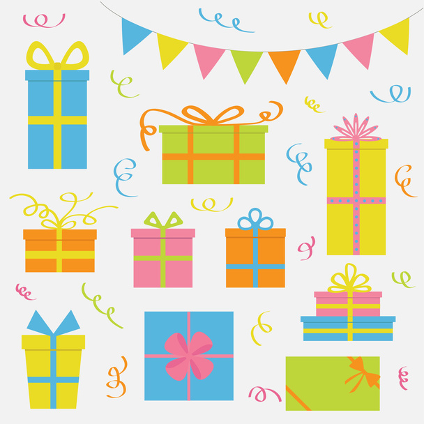 Set di icone confezione regalo
  - Vettoriali, immagini
