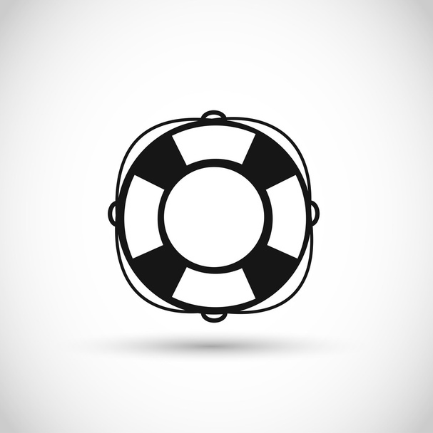Lifebuoy icon vector - Vector, Image