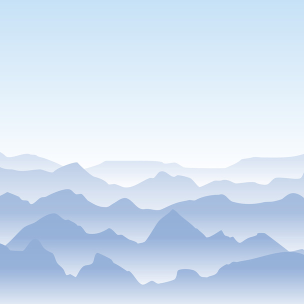 Mountains vector illustration - Vector, Image