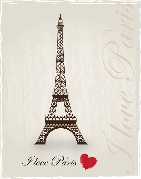 Love Paris - Vector, imagen