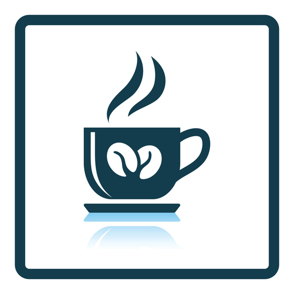 Coffee cup flat icon - Vector, Image