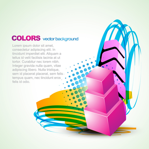 artistic colorful vector background - Vektor, Bild