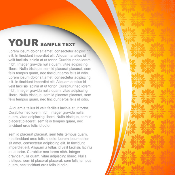 vector orange color template design - Vektor, obrázek