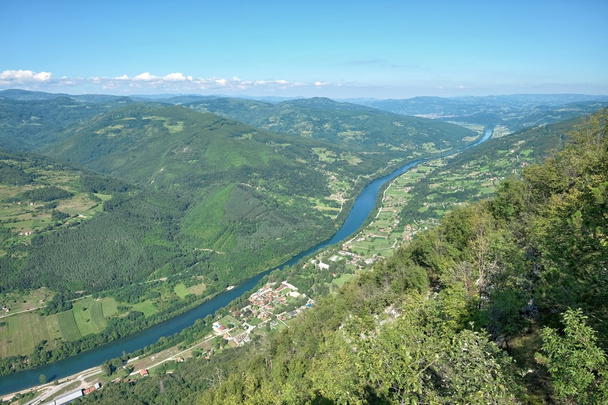 Winding River Drina, Serbia - Photo, Image