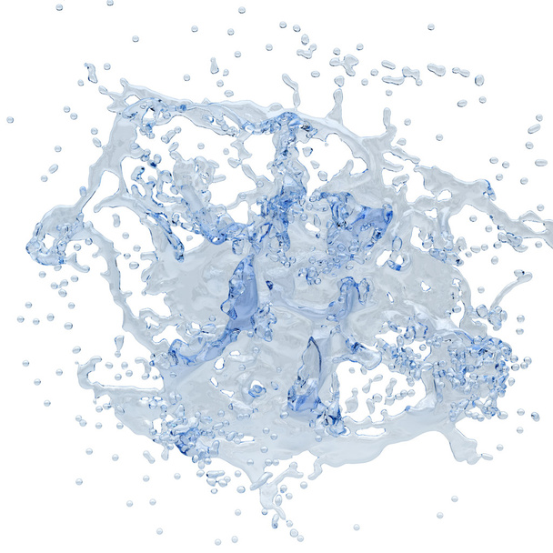 salpicadura de agua aislado 3d
 - Foto, Imagen