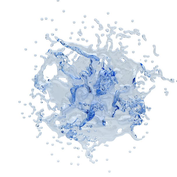 Wasserspritzer isoliert 3d - Foto, Bild