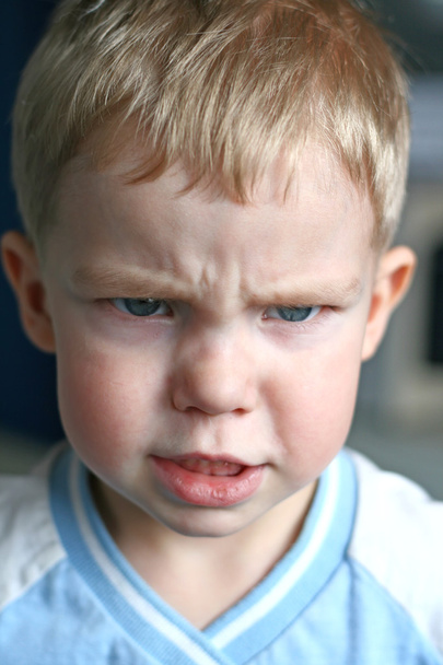 Angry kid - Foto, Bild