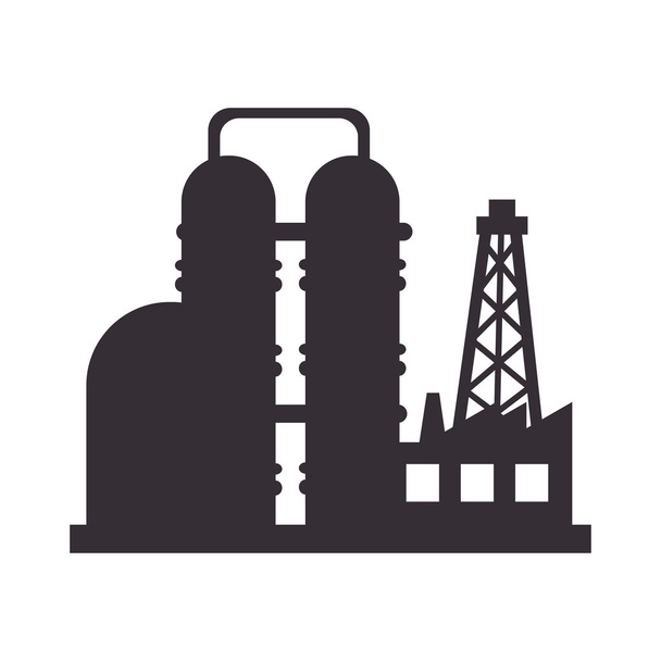 завод нафтової промисловості
 - Вектор, зображення