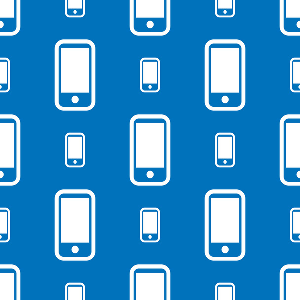 Seamless mobile phones pattern - Vector, Image