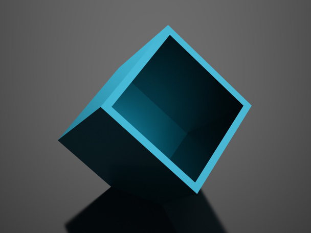 Abstract cubes background rendered - Fotoğraf, Görsel
