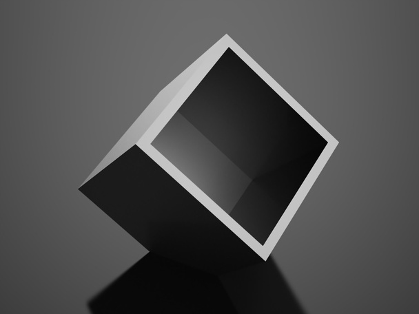 Abstract cubes background rendered - 写真・画像