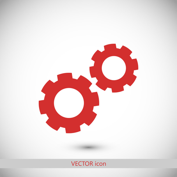 gears icon illustration - Vektor, kép