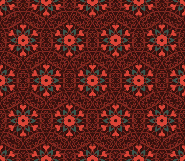 Vintage pattern wallpaper vector seamless background - Vector, afbeelding