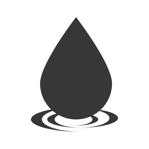 drop oil black - Vector, Image