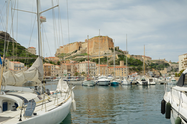 Прибережне місто Боніфаціо в Середземномор'ї острів Корсика - Фото, зображення