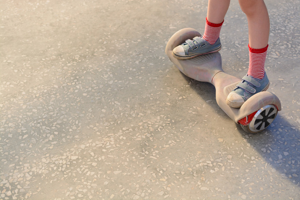 Dívka na hoverboard - Fotografie, Obrázek