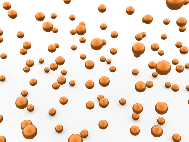 Orange abstract spheres background - Fotografie, Obrázek