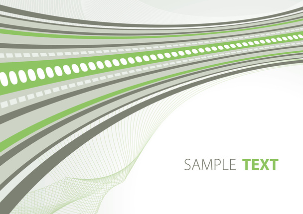 Green and grey techno template - Vector, imagen