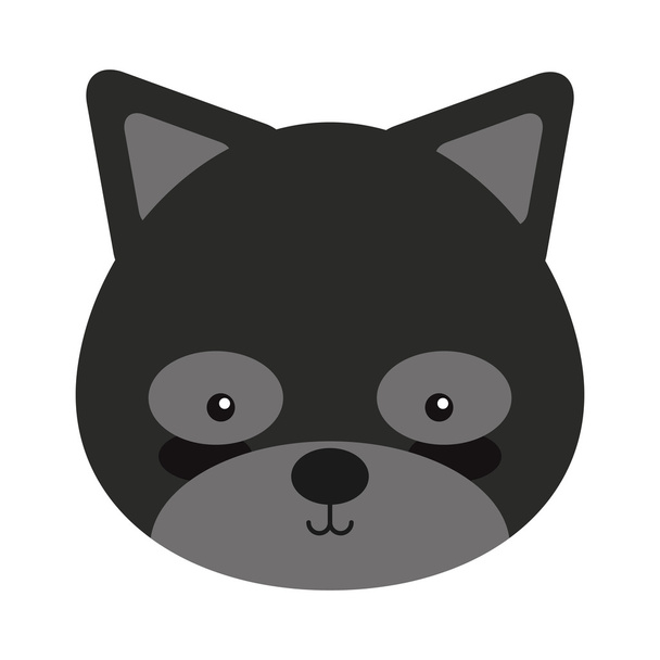 erdei mosómedve állati karakter aranyos ikon - Vektor, kép