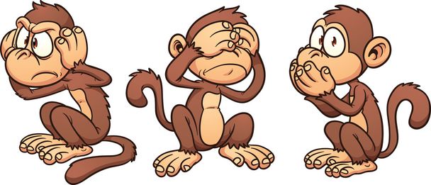 Мультфільм мавп
 - Вектор, зображення