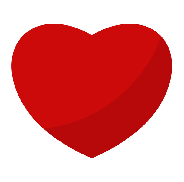 Červené srdce vektorové ikony. - Vektor, obrázek