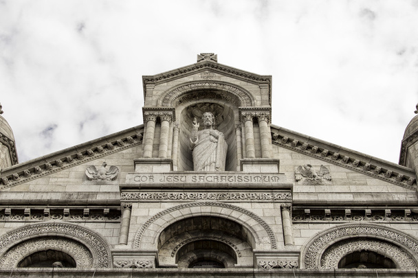 Basilique du Sacré-Coeur Bazilikası'na Paris'ten Panoraması. Paris. Fransa - Fotoğraf, Görsel
