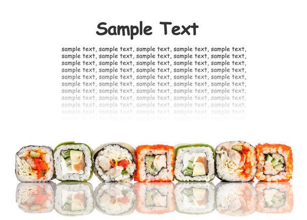 Sushi Roll on a white background - Photo, image