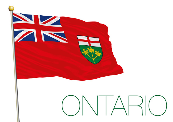 Flaga Ontario, Kanada  - Wektor, obraz