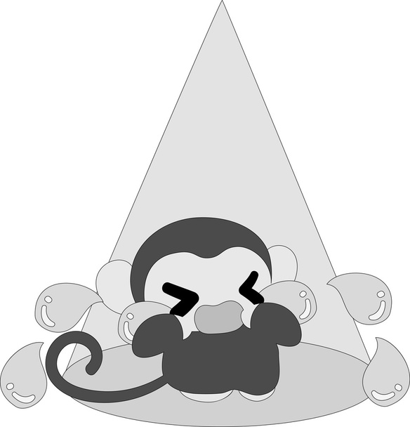 L'illustration d'un joli singe
 - Vecteur, image