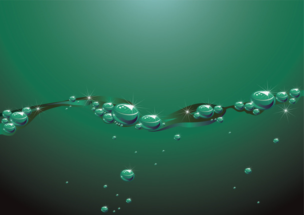 Groene zee - Vector, afbeelding