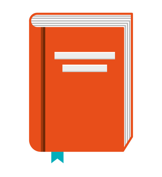 book text school icon - Vector, imagen