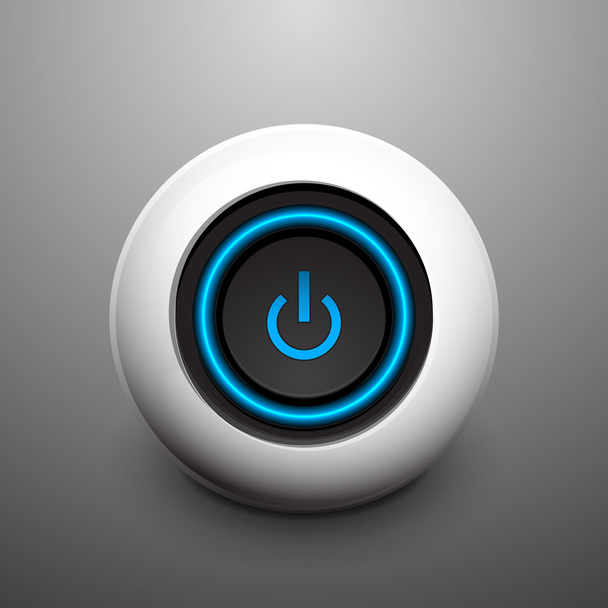 ベクトル球電源ボタン - ベクター画像