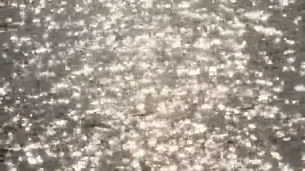 heller Stern leuchtet von Serface Welle des Wassers - Filmmaterial, Video