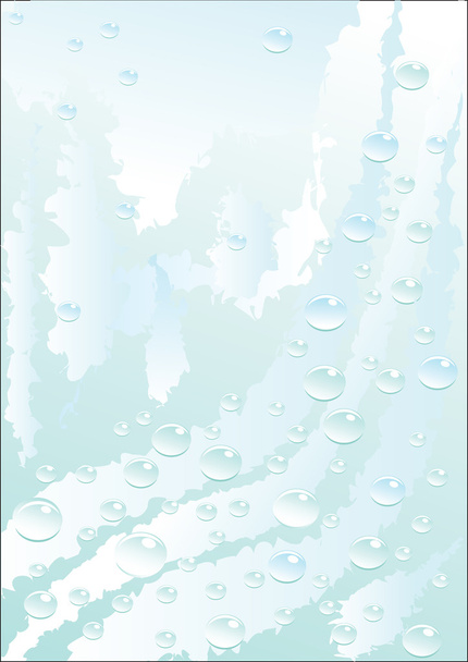 краплі води на синьому фоні
 - Вектор, зображення